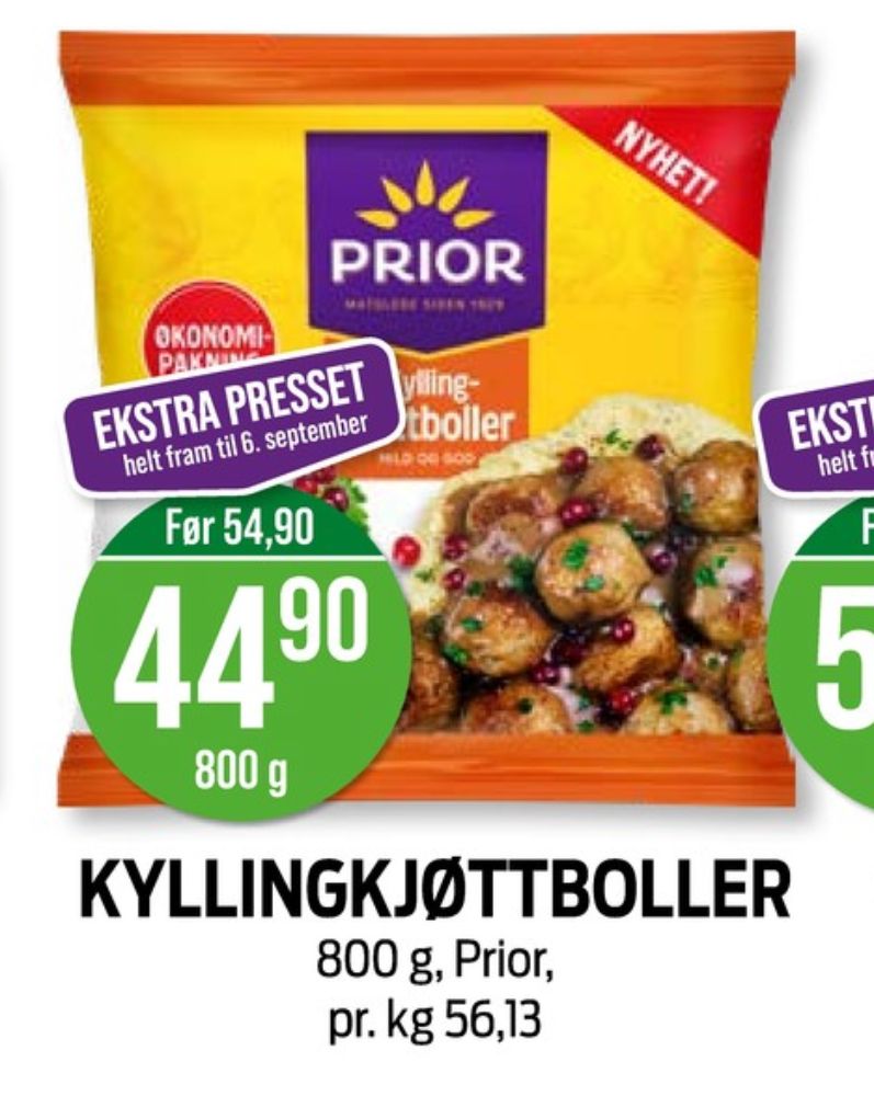 Prior, Kyllingkjøttboller