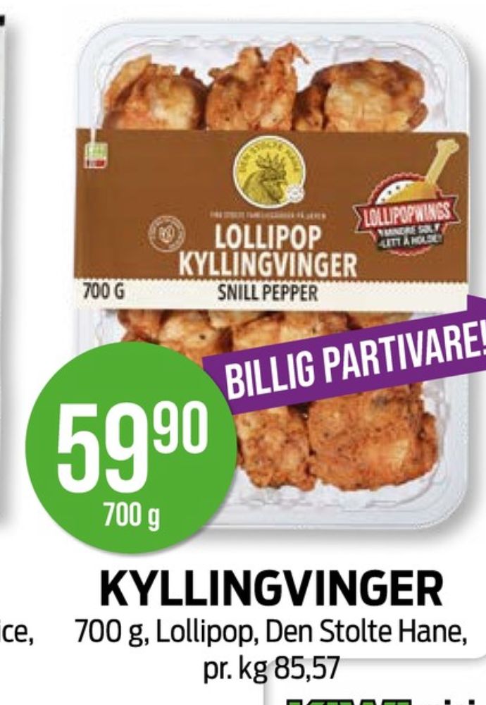 Den stolte hane, Kyllingvinger