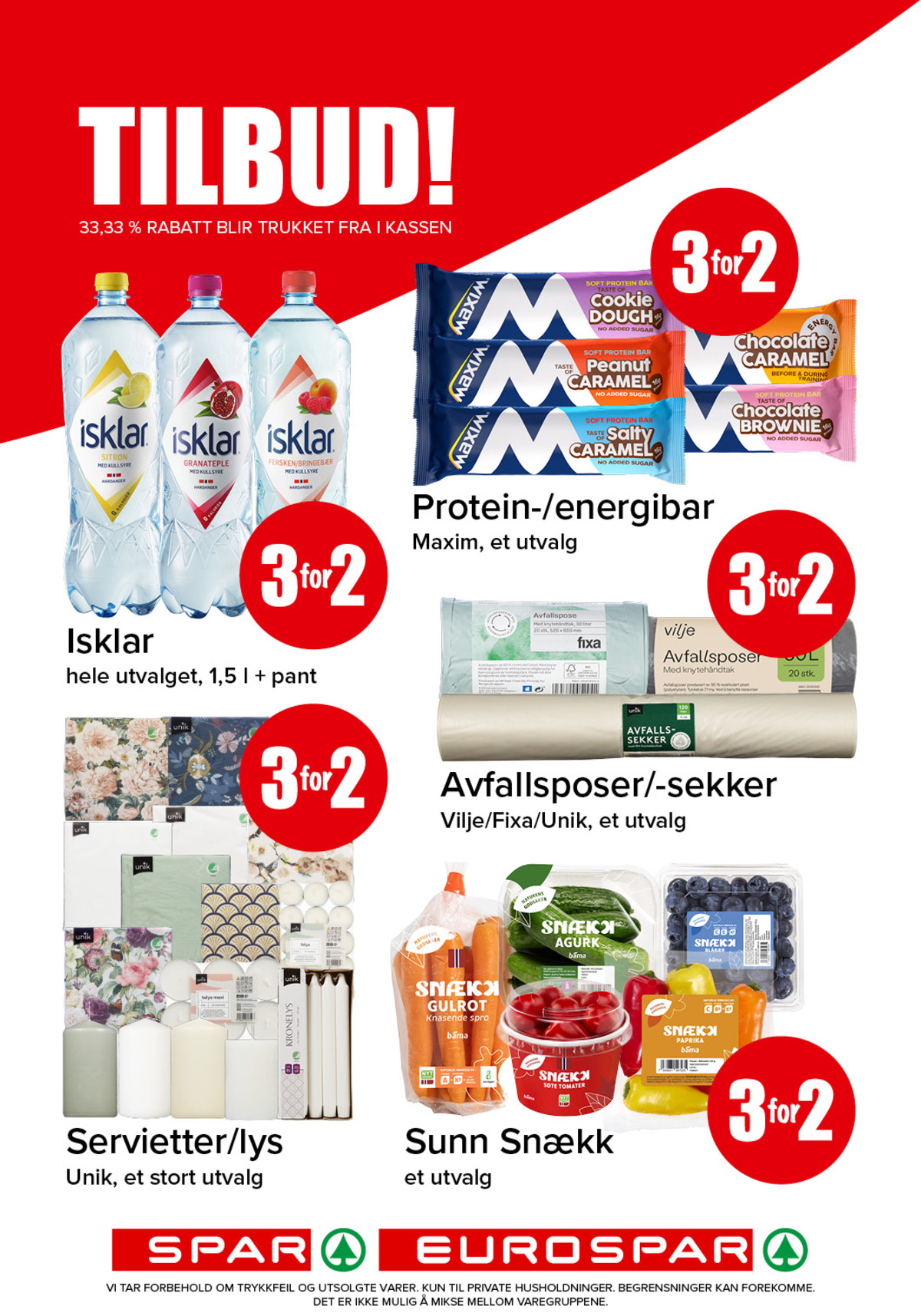 Se Spar - Eurospar kundeavis for uke 32 på Tilbudsuken.no. Se gode tilbud på mange varer, f.eks. mineralvann isklar eller telys unik. Les kundeavisen her! Side 16