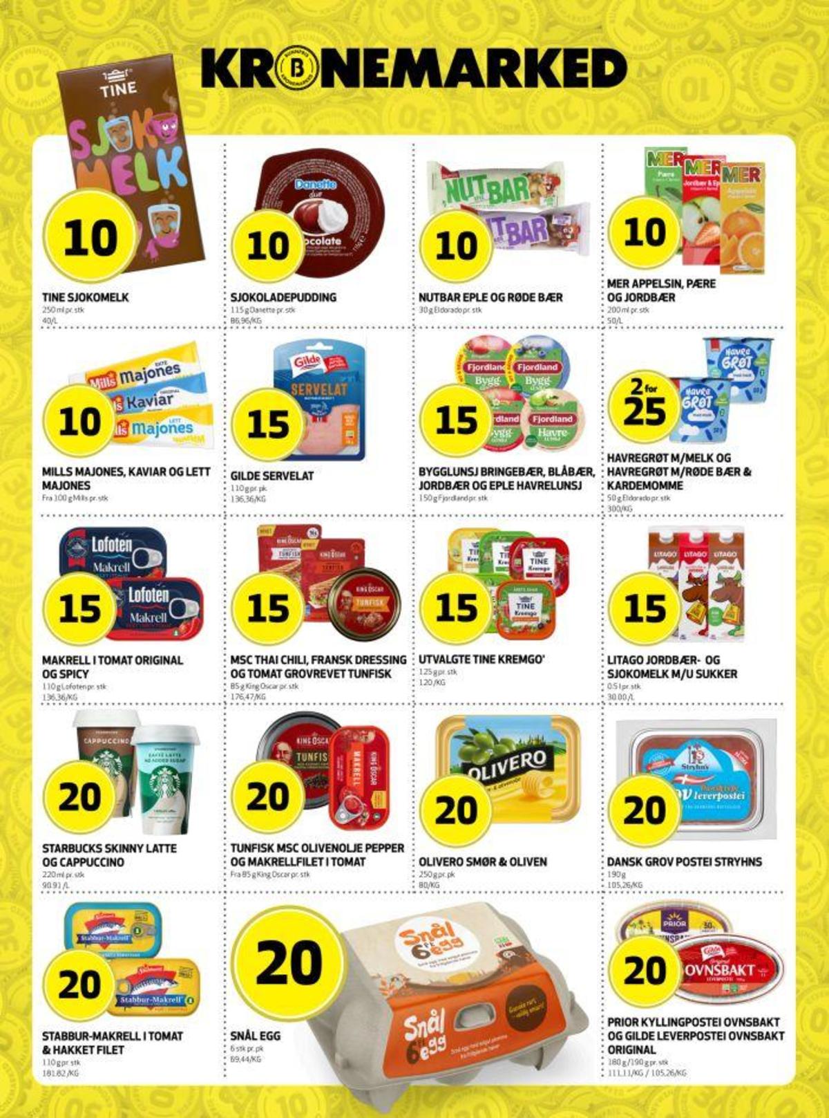 Se Bunnpris kundeavis for uke 32 på Tilbudsuken.no. Se gode tilbud på mange varer, f.eks. sjokolademelk tine eller kaviar mills. Les kundeavisen her! Side 4
