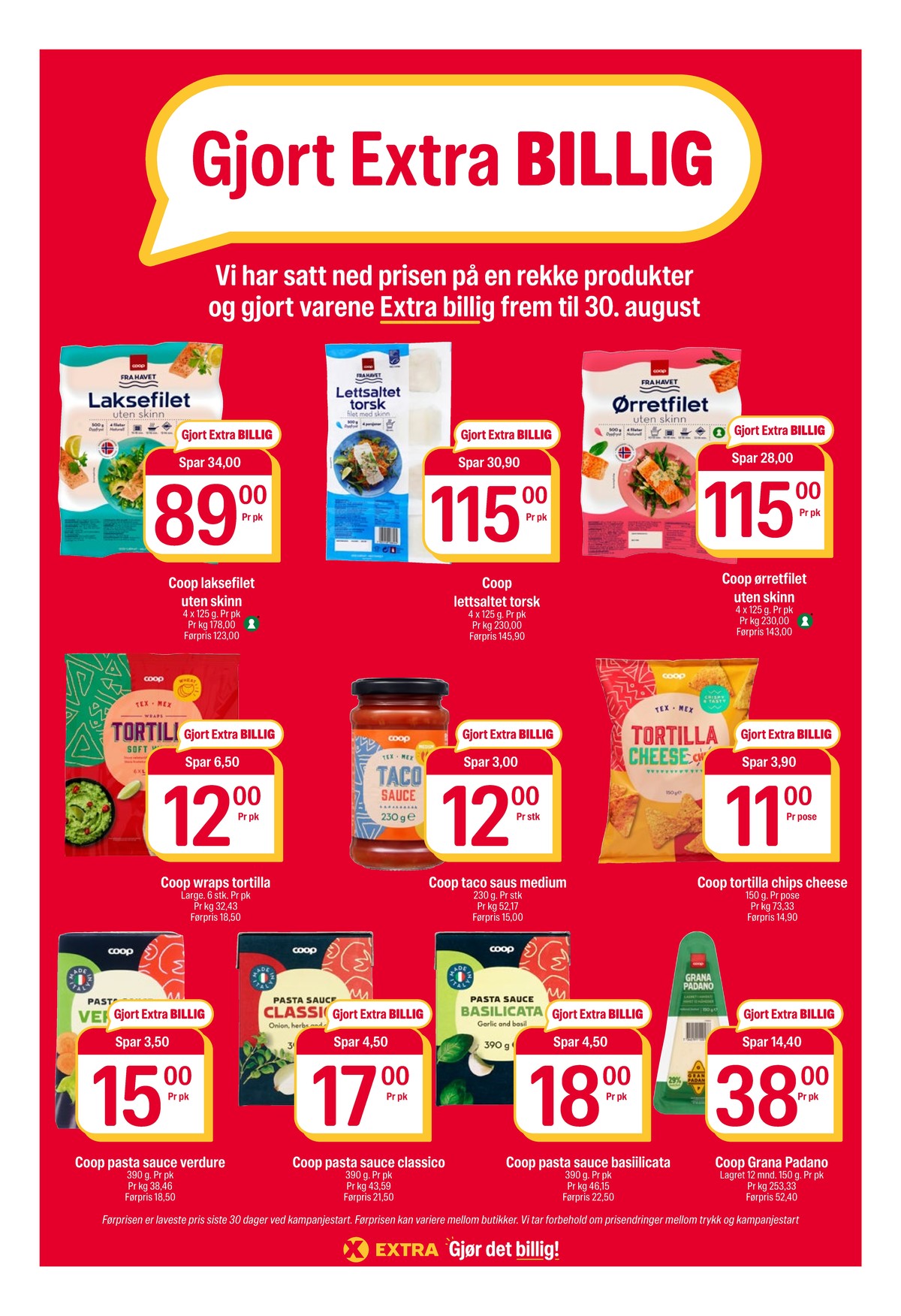 Se Coop Extra kundeavis for uke 33 på Tilbudsuken.no. Se gode tilbud på mange varer, f.eks. laksefilet coop eller torskefilet coop. Les kundeavisen her! Side 13