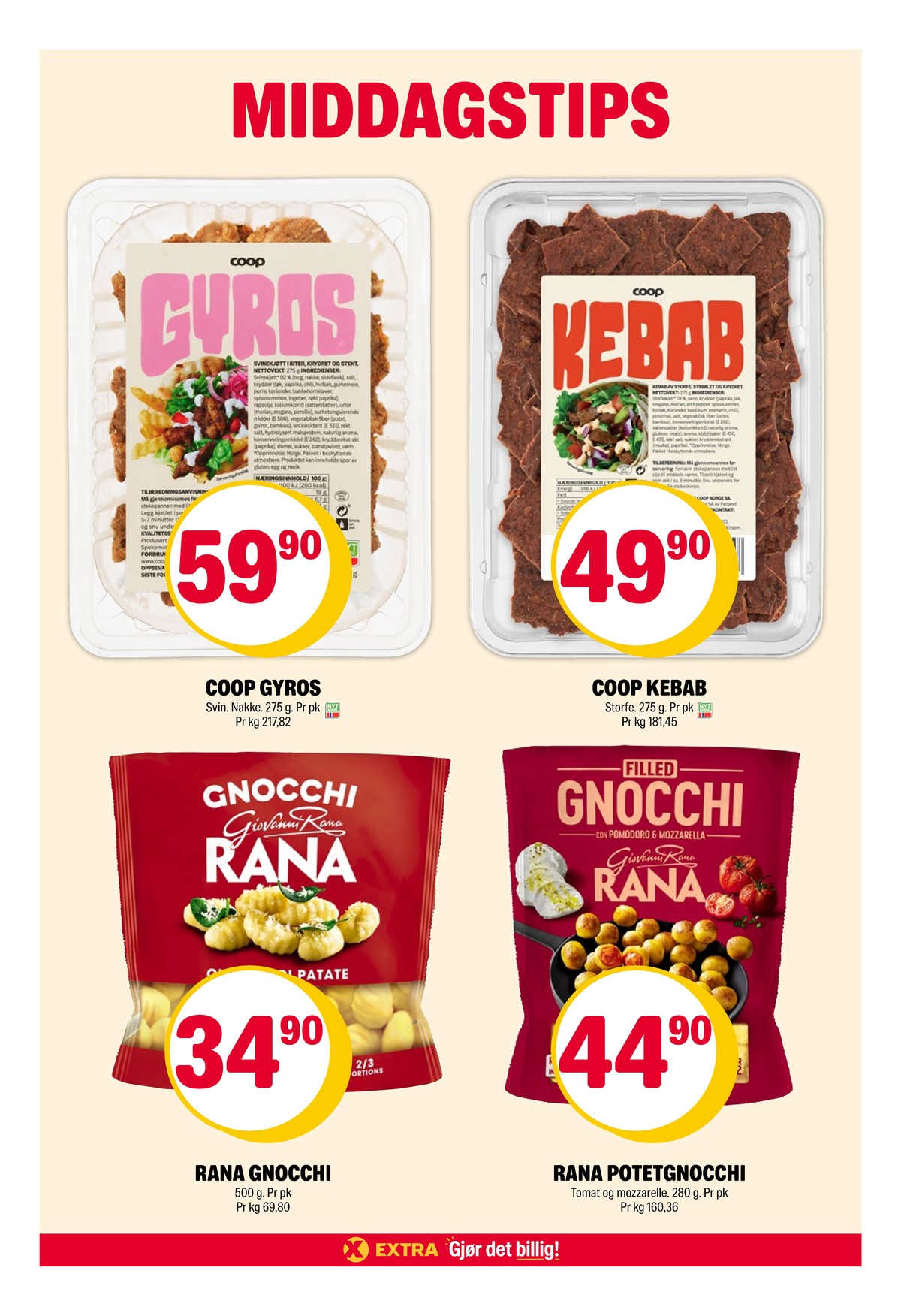 Se Coop Extra kundeavis for uke 33 på Tilbudsuken.no. Se gode tilbud på mange varer, f.eks. gyros coop eller kebab coop. Les kundeavisen her! Side 18