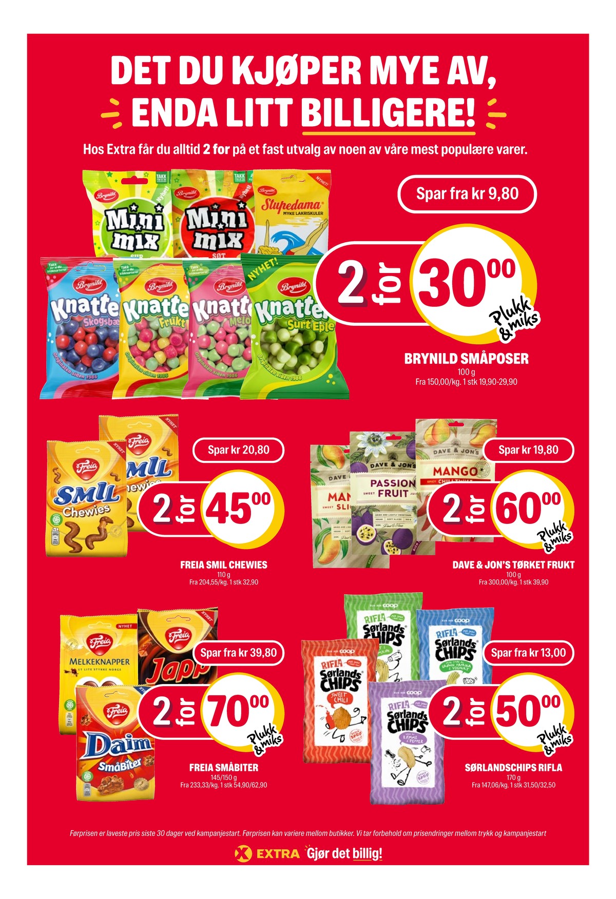 Se Coop Extra kundeavis for uge 33 på Tilbudsuken.no. Se gode tilbud på mange varer. Les kundeavisen her! Side 25