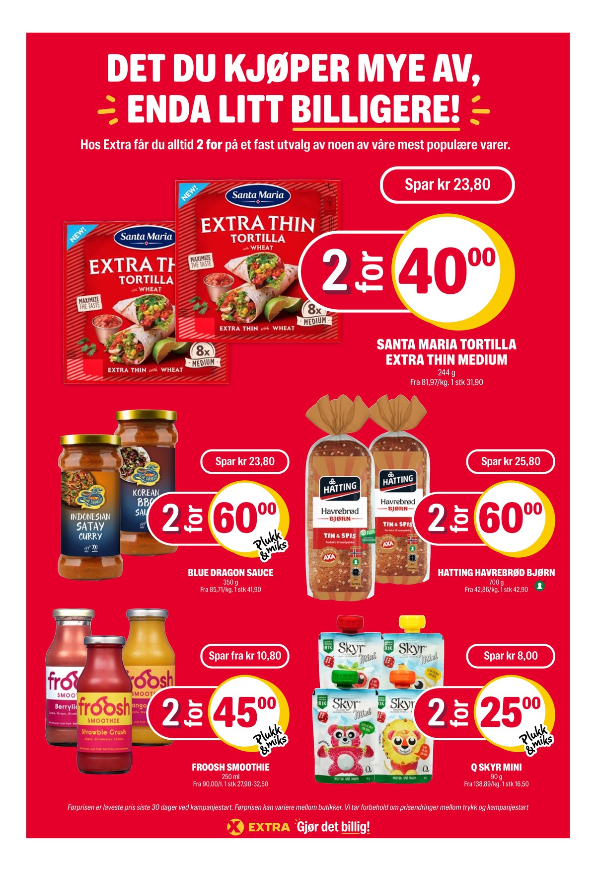 Se Coop Extra kundeavis for uge 33 på Tilbudsuken.no. Se gode tilbud på mange varer. Les kundeavisen her! Side 26