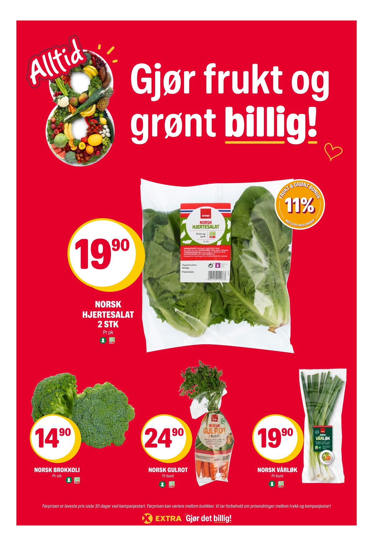 Se Coop Extra kundeavis for uke 33 på Tilbudsuken.no. Se gode tilbud på mange varer, f.eks. salat coop eller brokkoli ukjent. Les kundeavisen her! Side 4