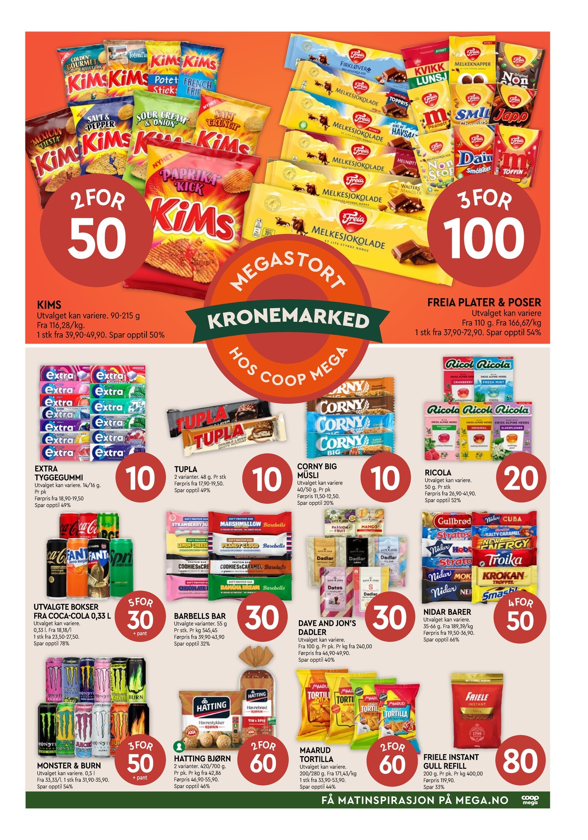 Se Coop Mega kundeavis for uge 33 på Tilbudsuken.no. Se gode tilbud på mange varer. Les kundeavisen her! Side 5