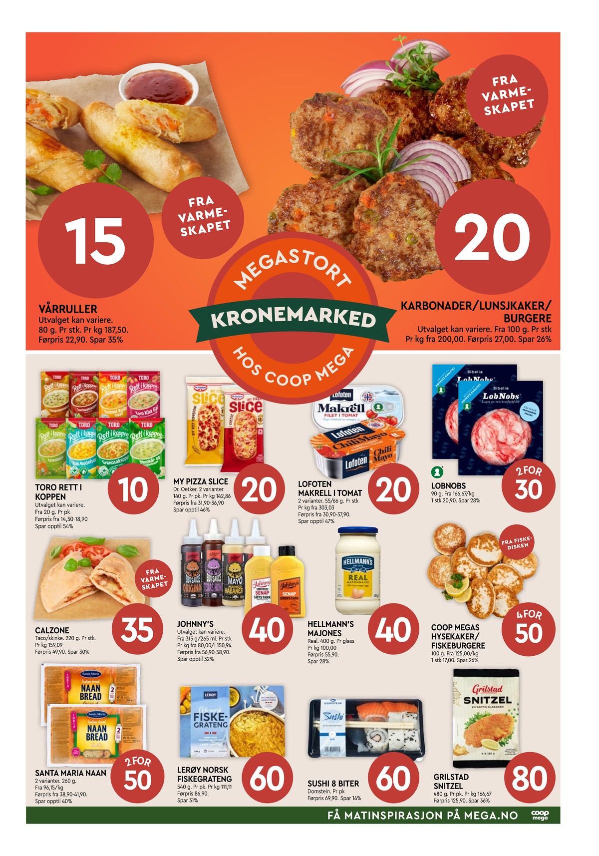 Se Coop Mega kundeavis for uge 33 på Tilbudsuken.no. Se gode tilbud på mange varer. Les kundeavisen her! Side 3