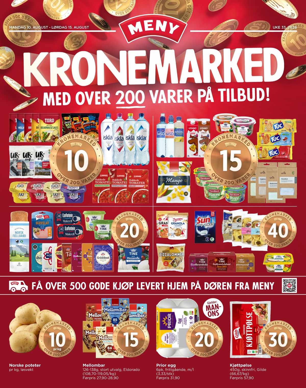 Se Meny kundeavis for uge 33 på Tilbudsuken.no. Se gode tilbud på mange varer. Les kundeavisen her! Side 1