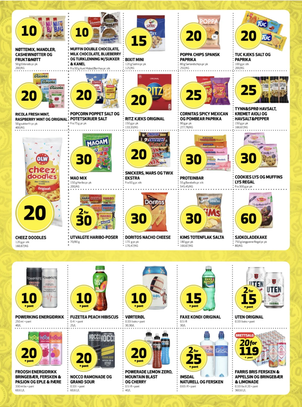 Se Bunnpris kundeavis for uge 33 på Tilbudsuken.no. Se gode tilbud på mange varer. Les kundeavisen her! Side 18