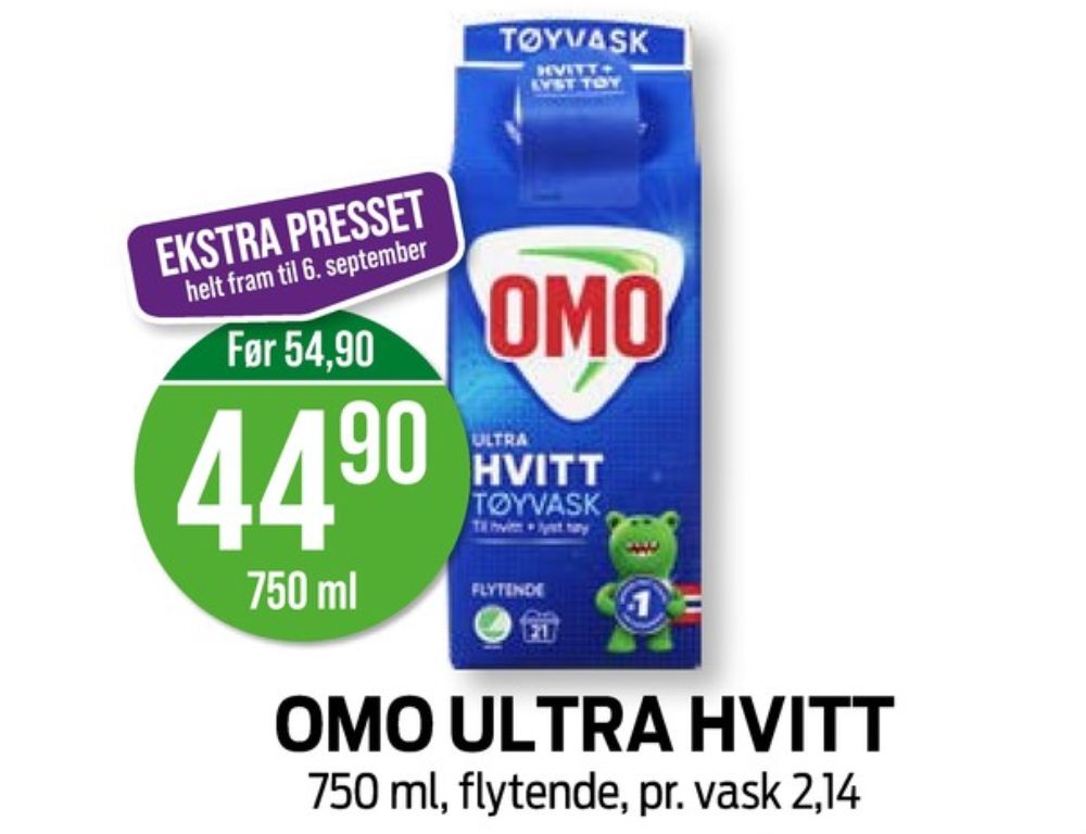 OMO, Vaskemiddel-flytende