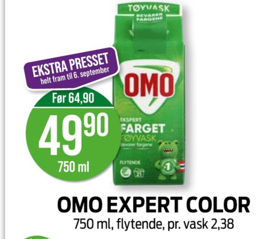 OMO, Vaskemiddel-flytende