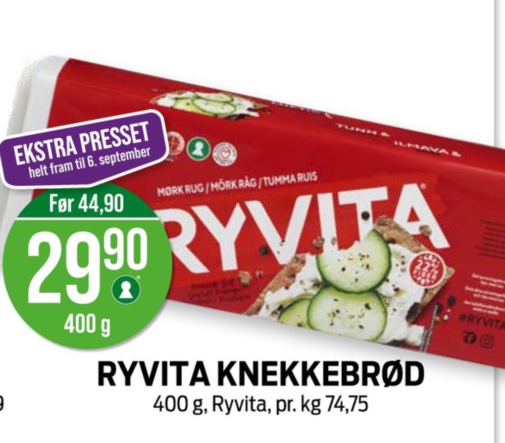Ryvita, Dark Rye Knekkebrød