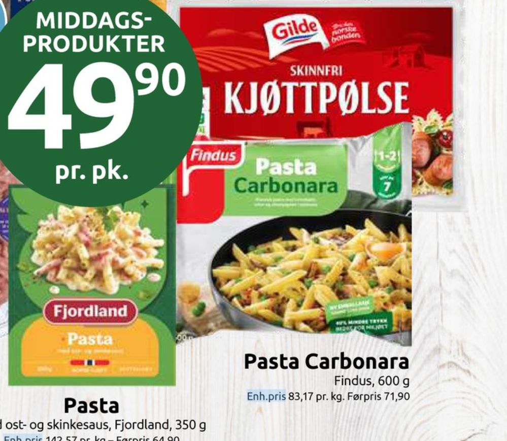 Findus, Pasta Carbonara