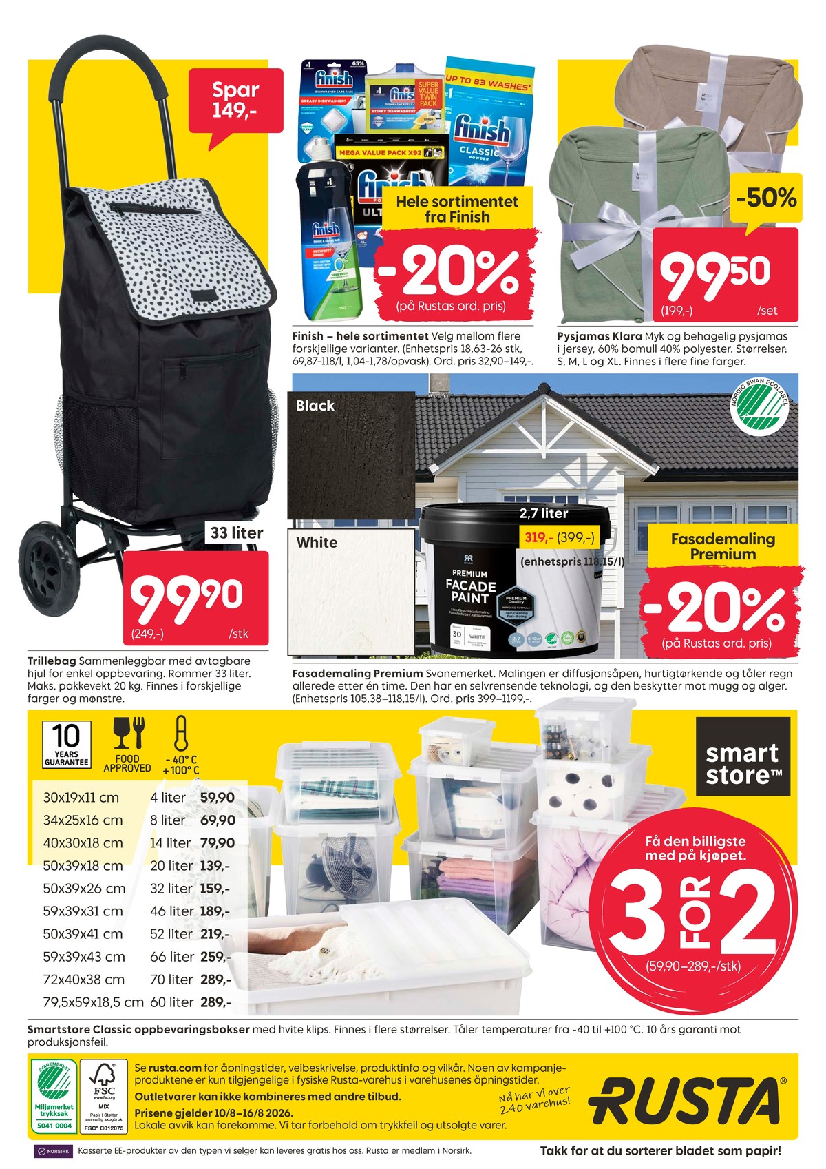 Se Rusta kundeavis for uge 33 på Tilbudsuken.no. Se gode tilbud på mange varer. Les kundeavisen her! Side 16