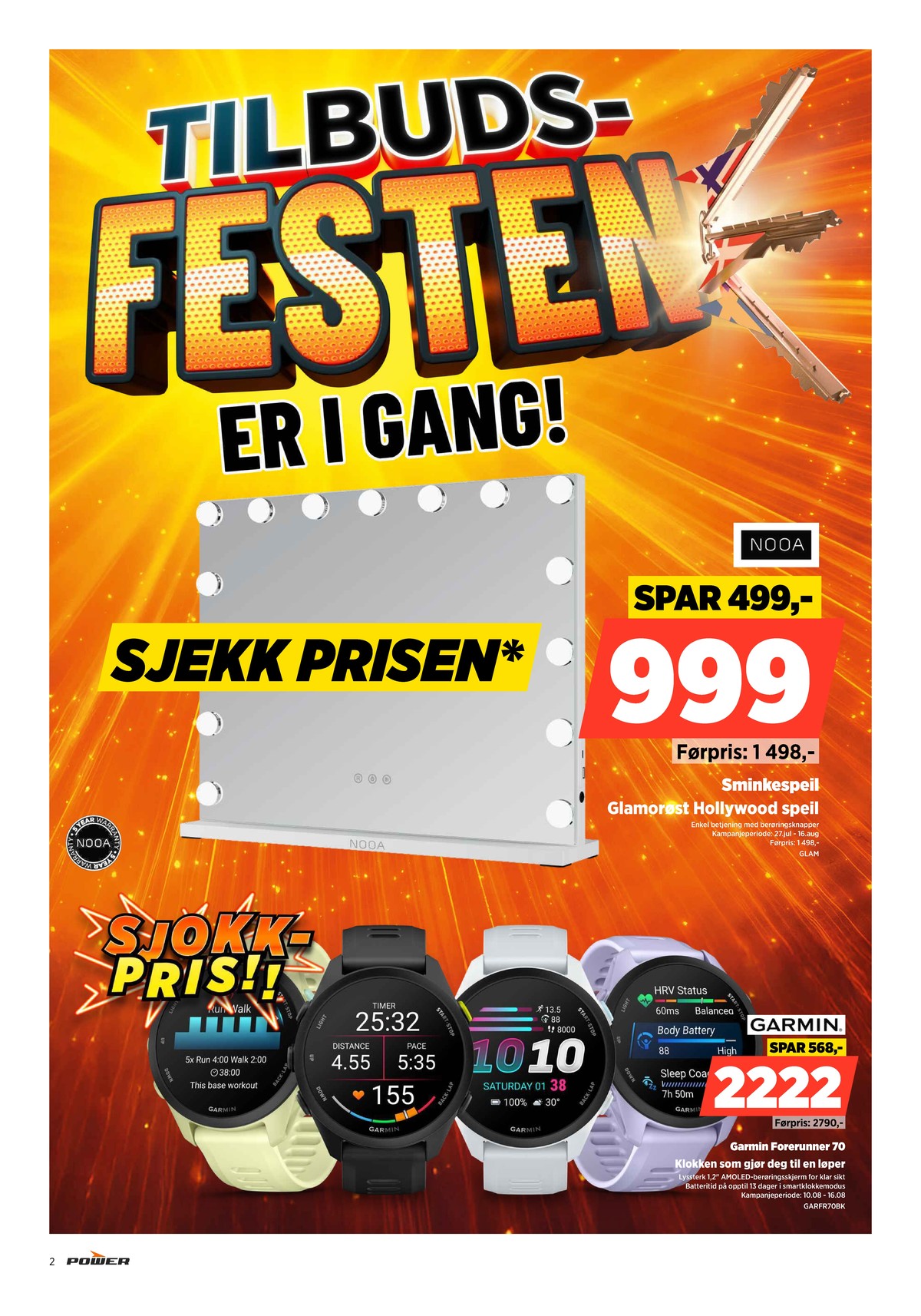 Se Power kundeavis for uge 33 på Tilbudsuken.no. Se gode tilbud på mange varer. Les kundeavisen her! Side 2