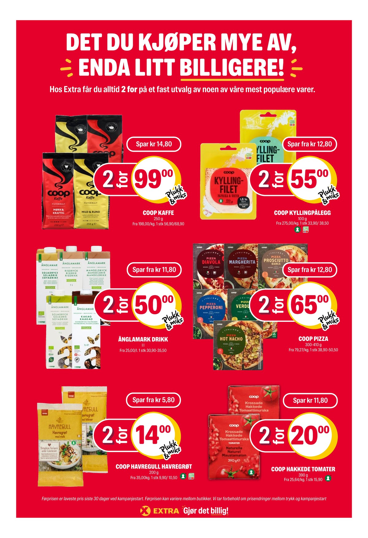 Se Coop Extra kundeavis for uke 34 på Tilbudsuken.no. Se gode tilbud på mange varer, f.eks. kaffe formalet mild & rund eller kaffe formalet mørk & kraftig. Les kundeavisen her! Side 27