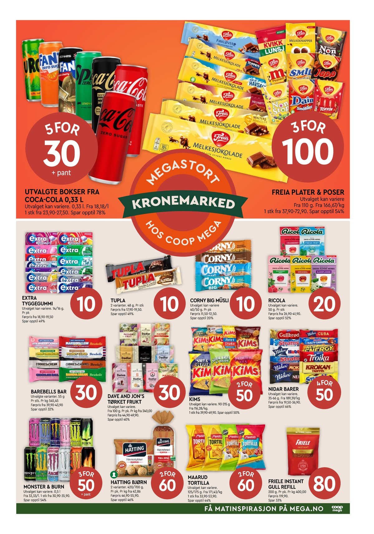 Se Coop Mega kundeavis for uge 34 på Tilbudsuken.no. Se gode tilbud på mange varer. Les kundeavisen her! Side 5