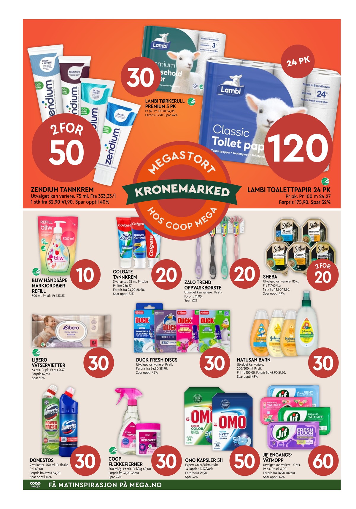 Se Coop Mega kundeavis for uge 34 på Tilbudsuken.no. Se gode tilbud på mange varer. Les kundeavisen her! Side 6
