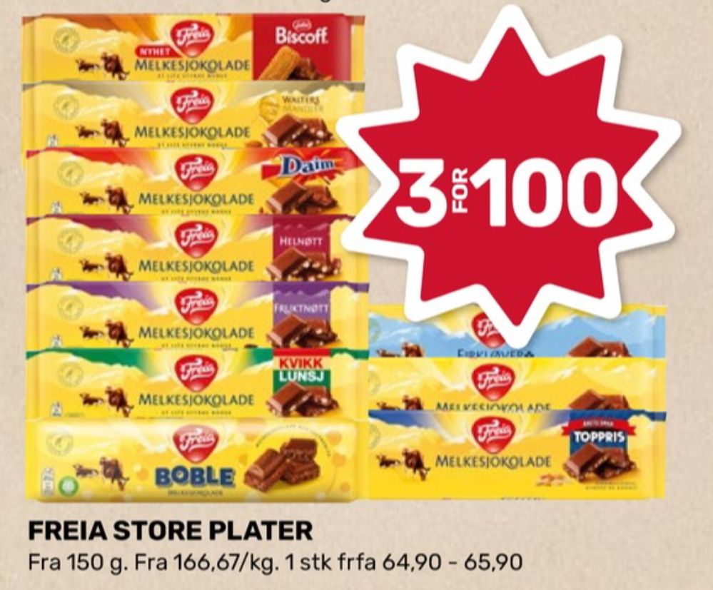 Freia Daim, Sjokoladeplate