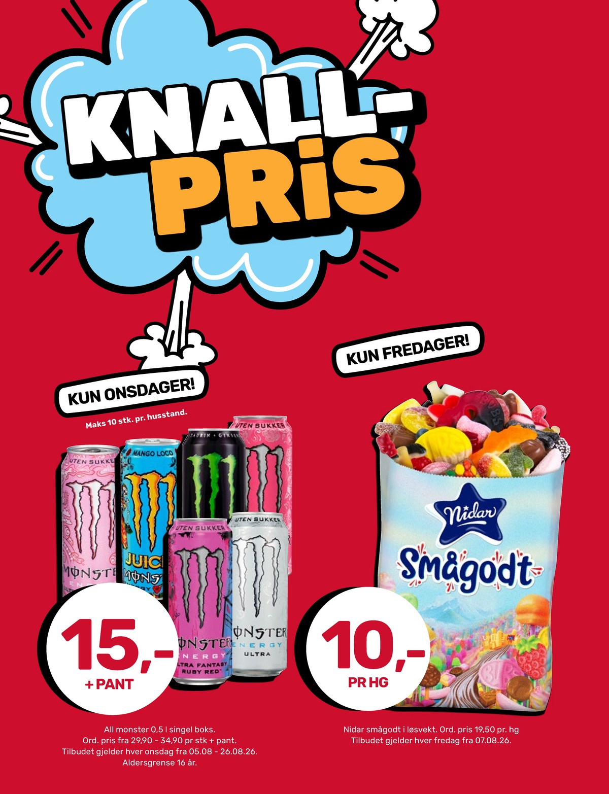 Se Coop Marked kundeavis for uke 34 på Tilbudsuken.no. Se gode tilbud på mange varer, f.eks. energidrikk monster energy eller energidrikk monster energy. Les kundeavisen her! Side 9