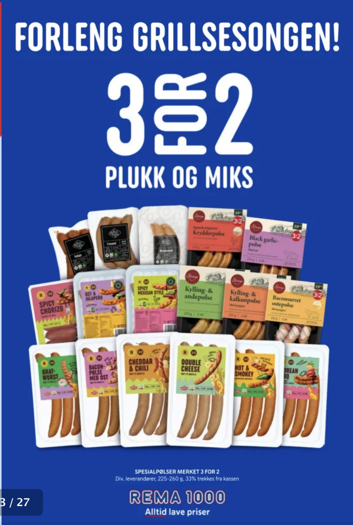 Se Rema 1000 kundeavis for uge 34 på Tilbudsuken.no. Se gode tilbud på mange varer. Les kundeavisen her! Side 23