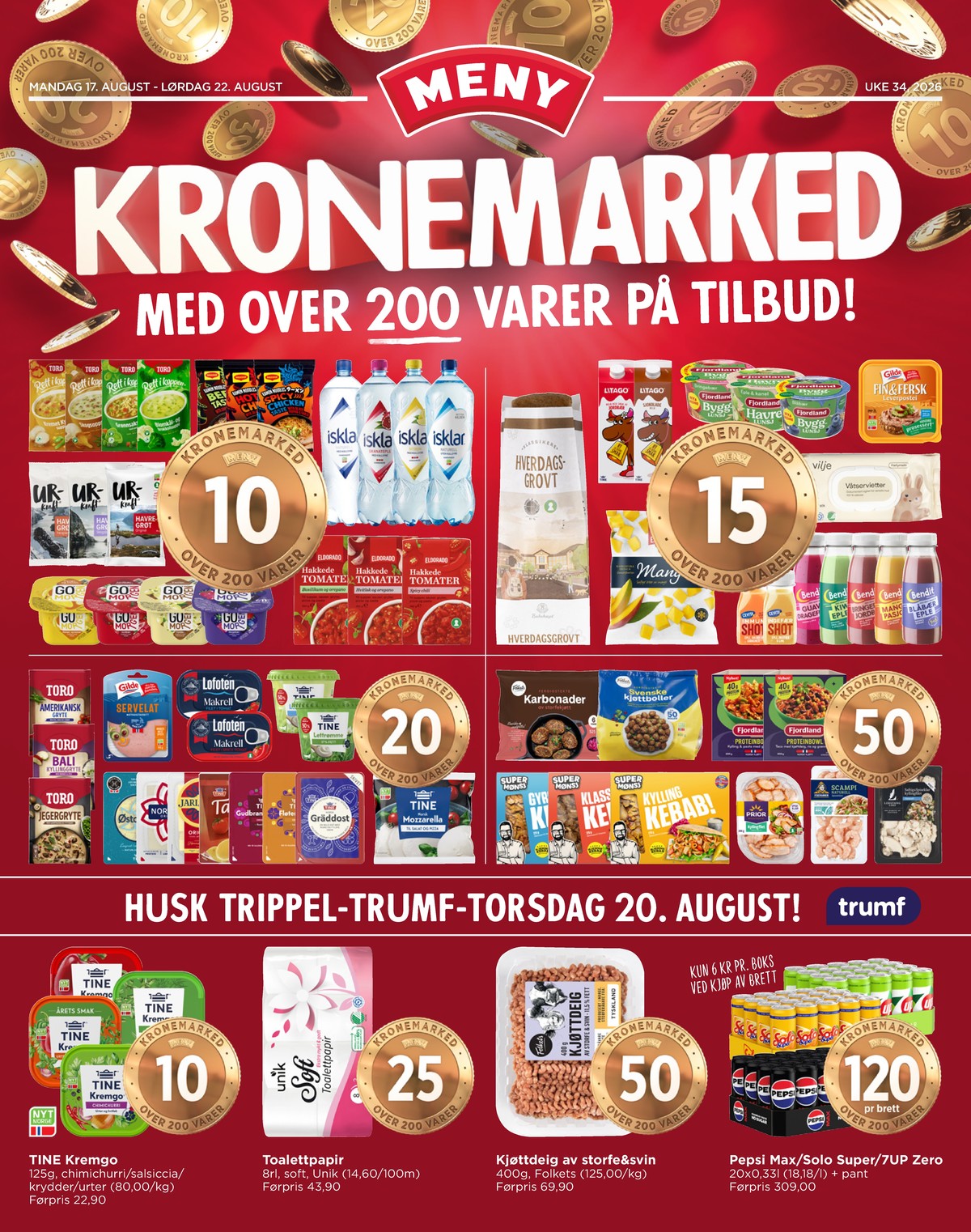 Se Meny kundeavis for uge 34 på Tilbudsuken.no. Se gode tilbud på mange varer. Les kundeavisen her! Side 1