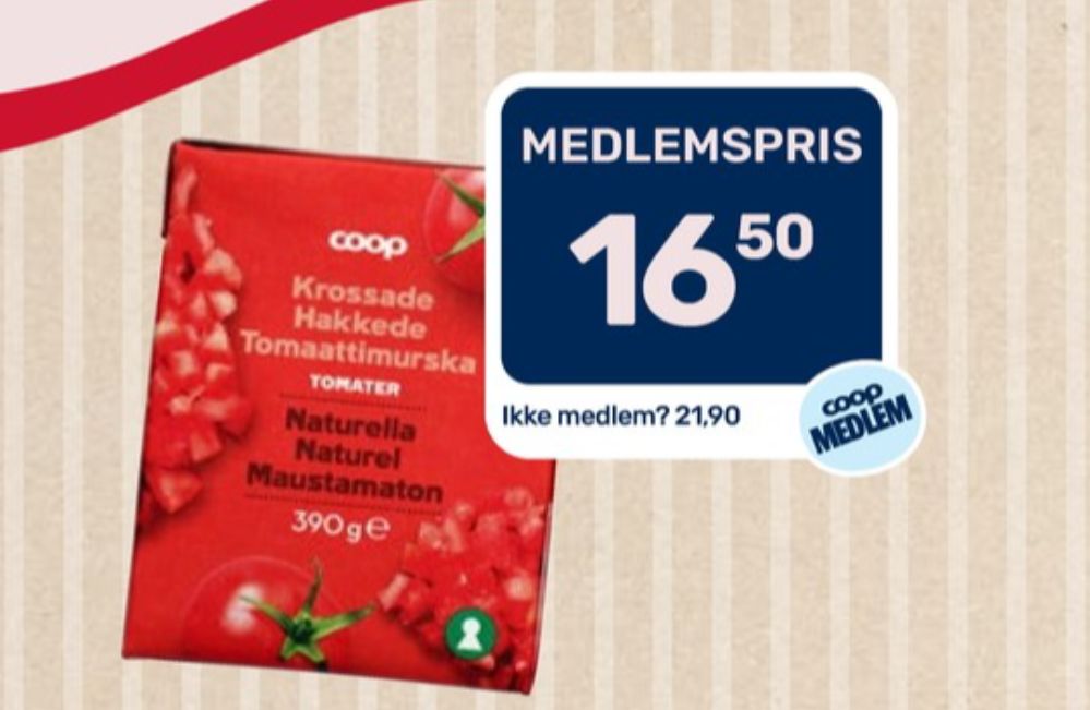 Coop, Hakkede Tomater 