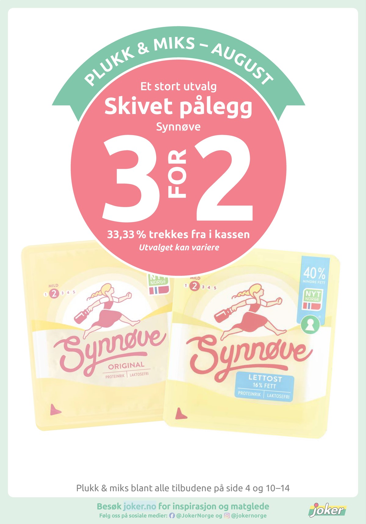 Se Joker kundeavis for uge 34 på Tilbudsuken.no. Se gode tilbud på mange varer. Les kundeavisen her! Side 14