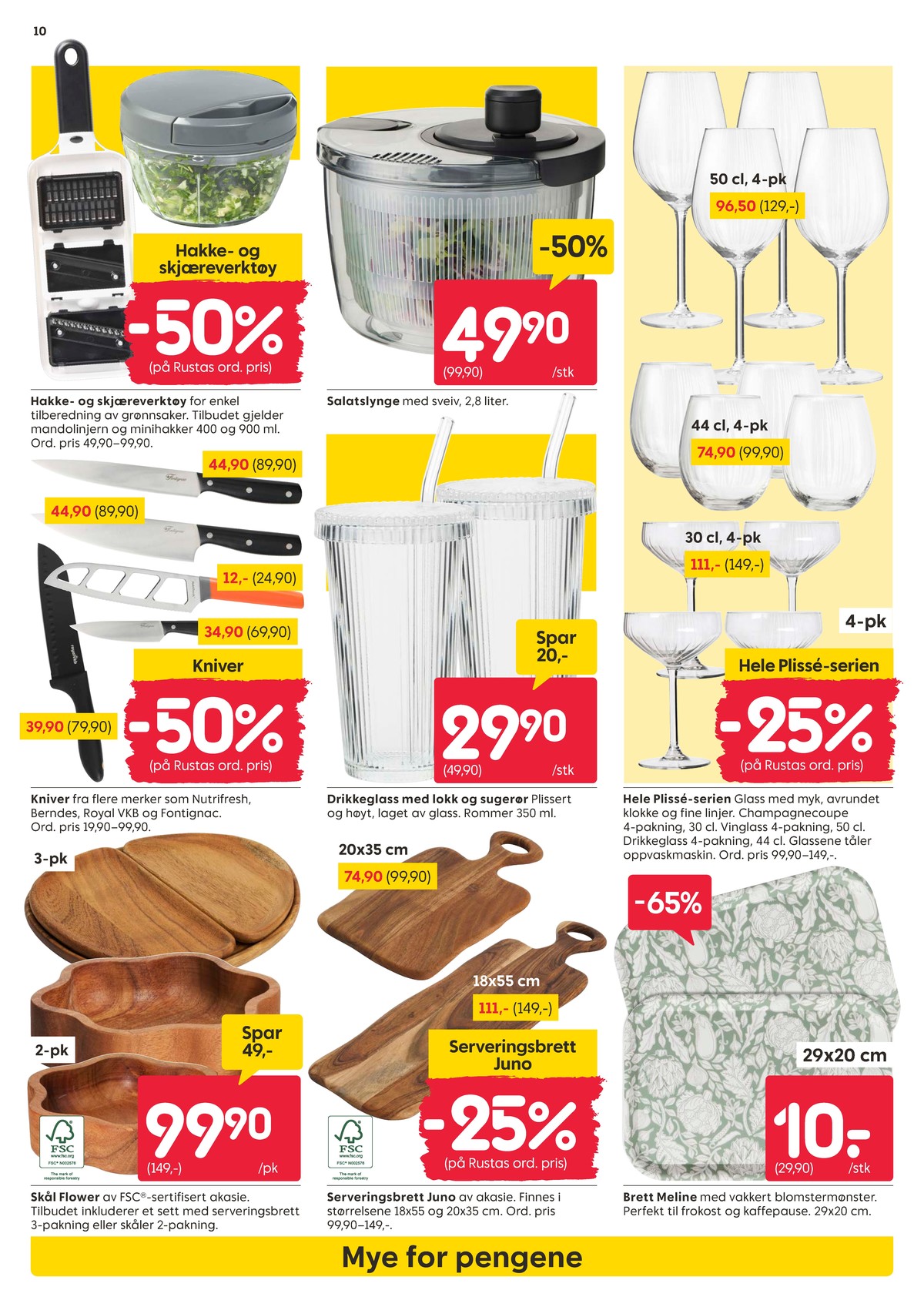 Se Rusta kundeavis for uge 34 på Tilbudsuken.no. Se gode tilbud på mange varer. Les kundeavisen her! Side 10