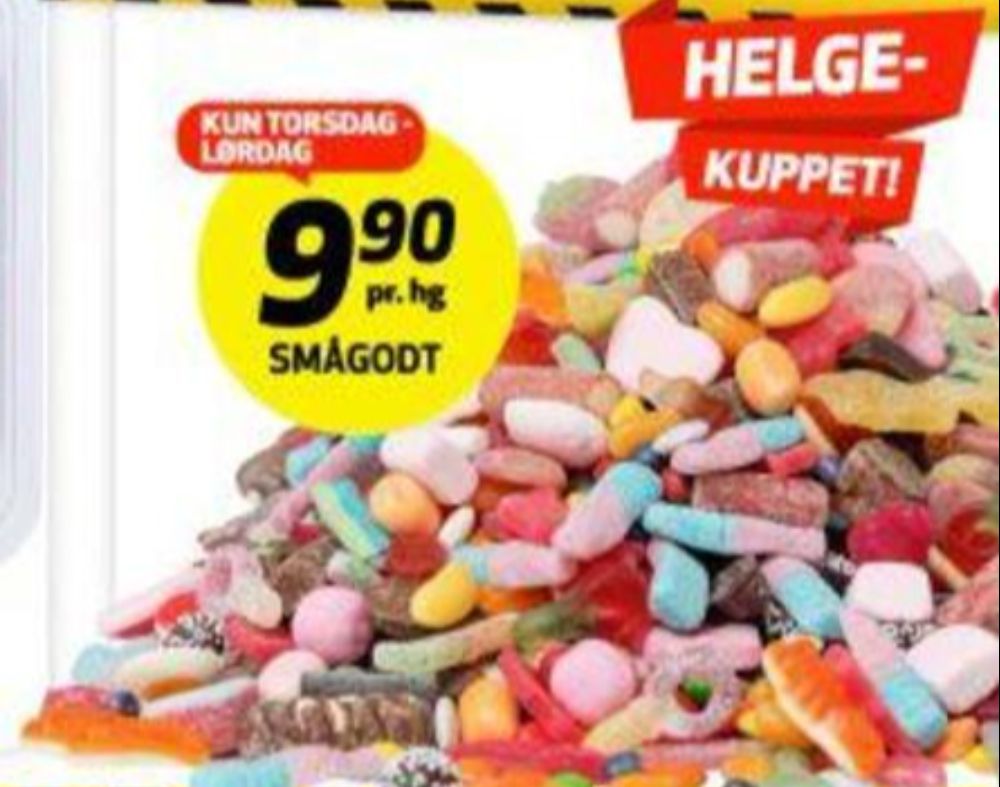 Ukjent, Godterier