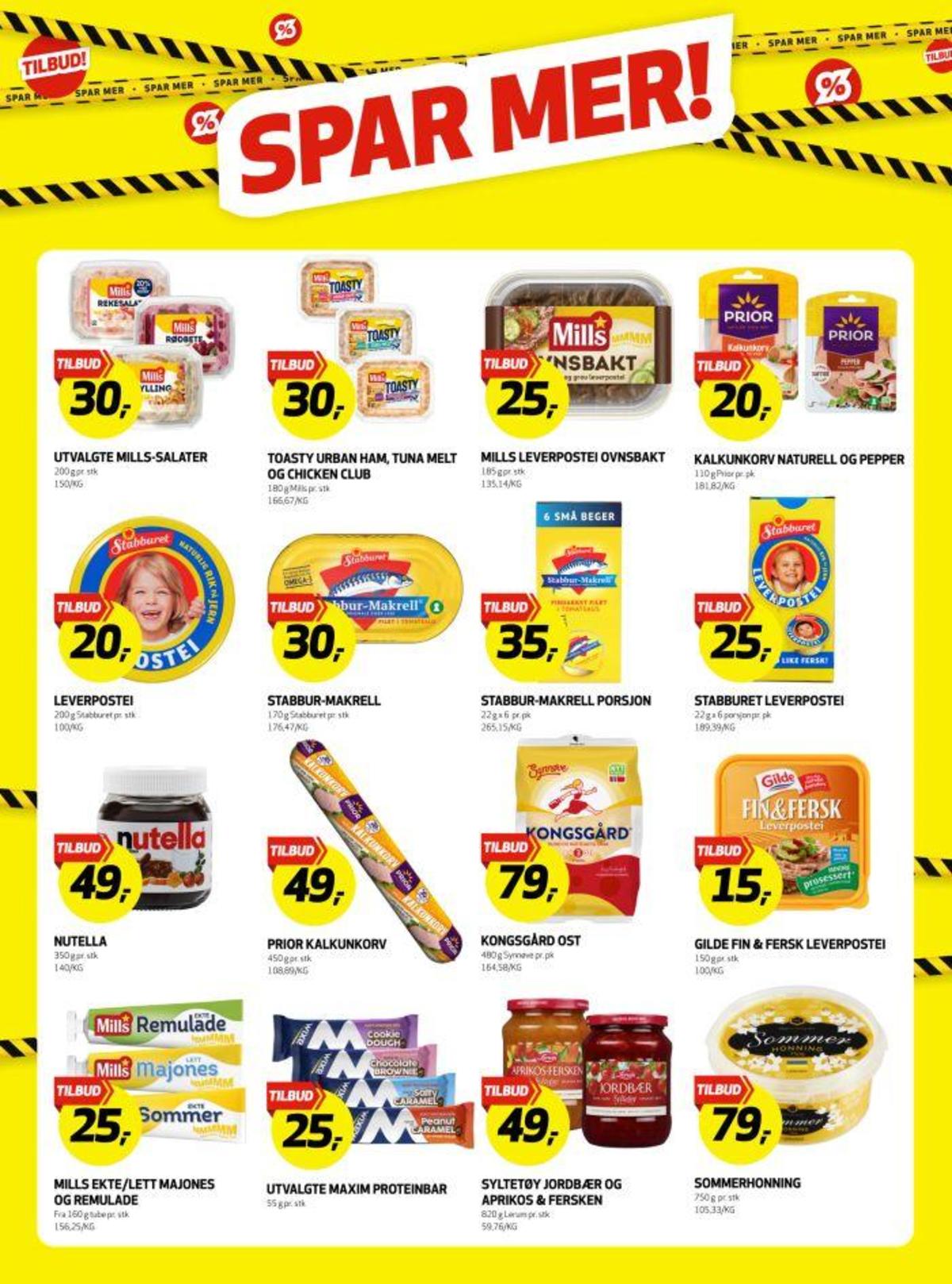 Se Bunnpris kundeavis for uke 34 på Tilbudsuken.no. Se gode tilbud på mange varer, f.eks. kyllingsalat mills eller toasty chicken club mills. Les kundeavisen her! Side 2