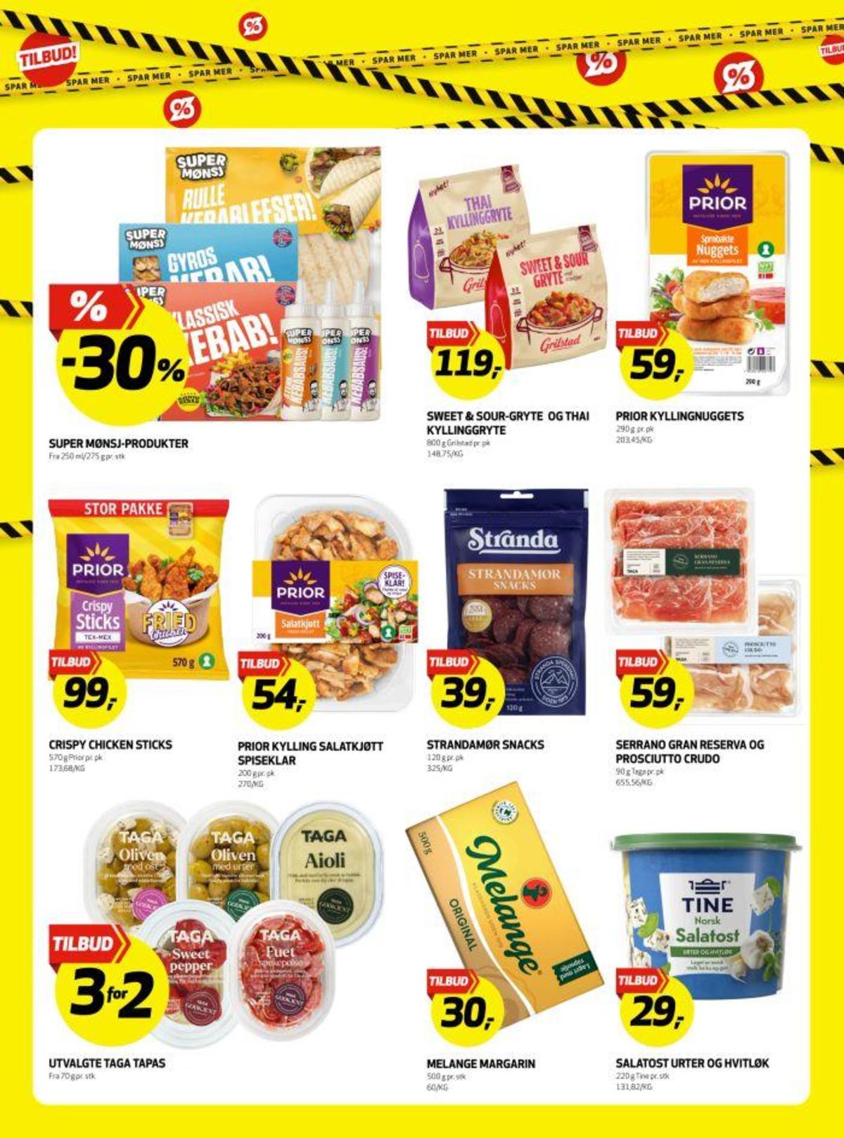 Se Bunnpris kundeavis for uke 34 på Tilbudsuken.no. Se gode tilbud på mange varer, f.eks. original margarin melange eller salatost urter & hvitløk tine. Les kundeavisen her! Side 6