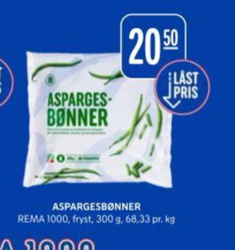 Rema 1000, Aspargesbønner