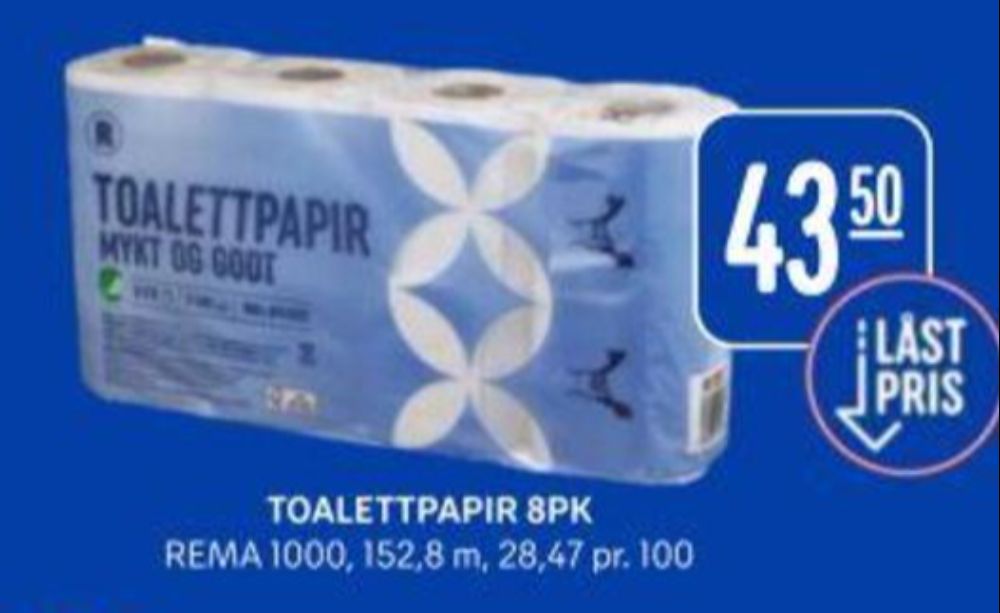Rema 1000, Toalettpapir