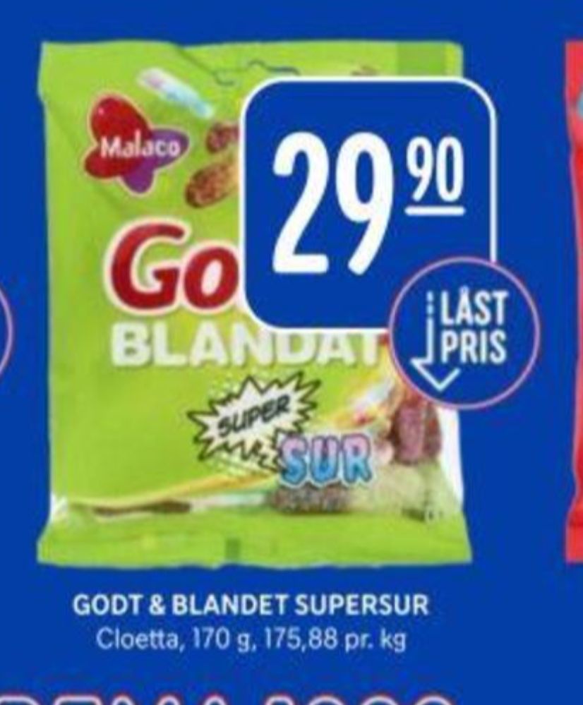 Malaco Godt & Blandet, Godterier