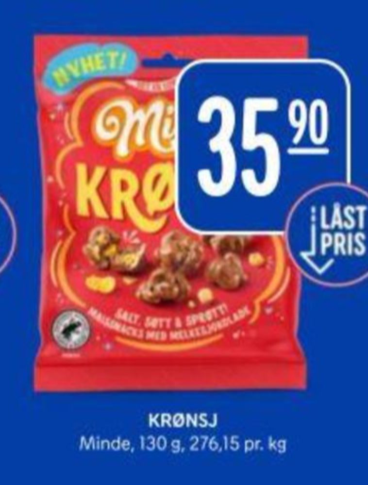 Minde Krønsj, Sjokolade