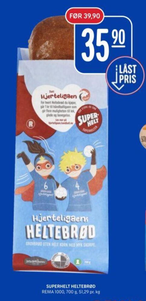 Rema 1000, Superhelt Grovbrød