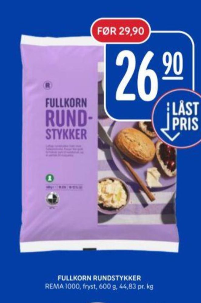 Rema 1000, Fullkorn Rundstykker