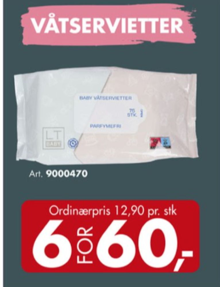LT Baby, Våtservietter