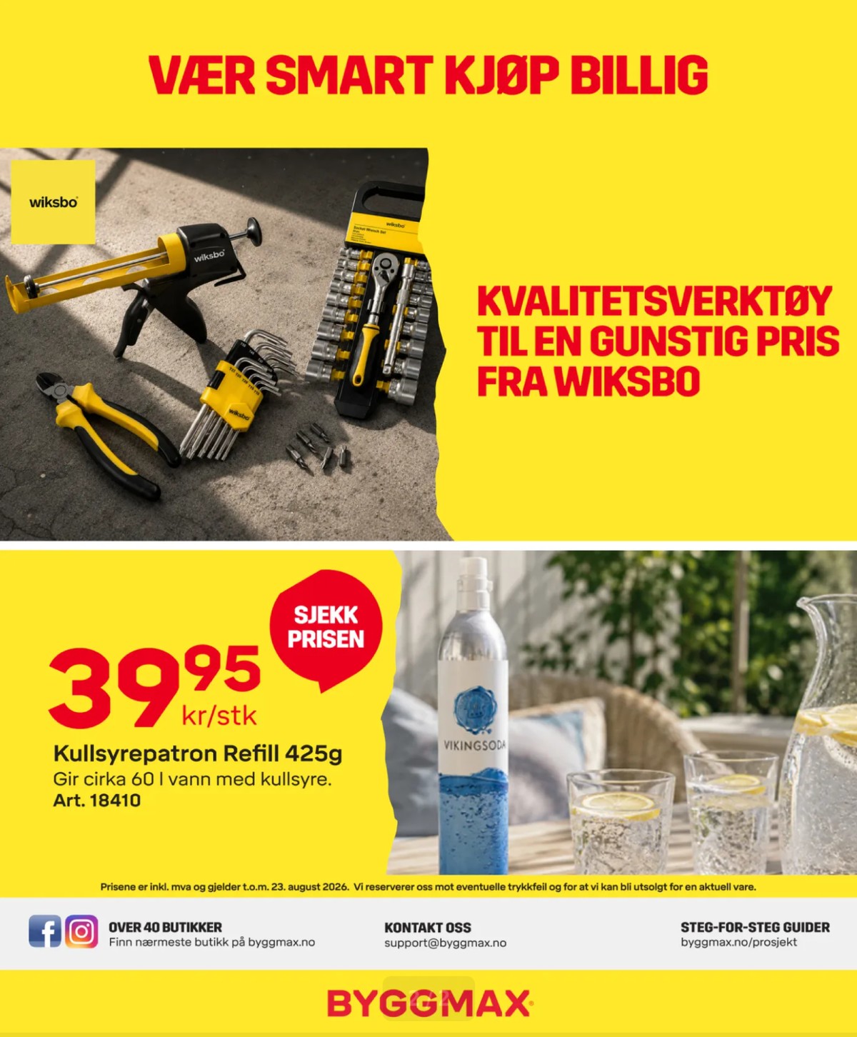 Se Byggmax kundeavis for uge 34 på Tilbudsuken.no. Se gode tilbud på mange varer. Les kundeavisen her! Side 2