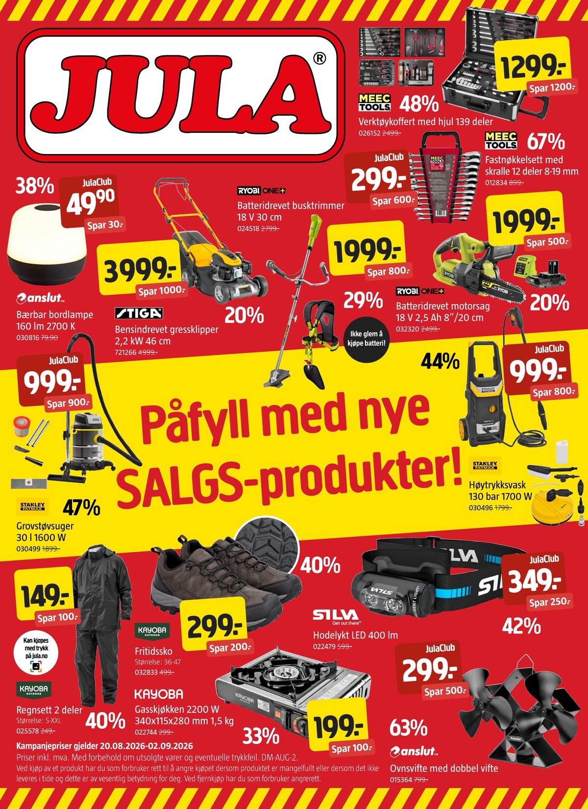 Se Jula kundeavis for uge 34 på Tilbudsuken.no. Se gode tilbud på mange varer. Les kundeavisen her! Side 1