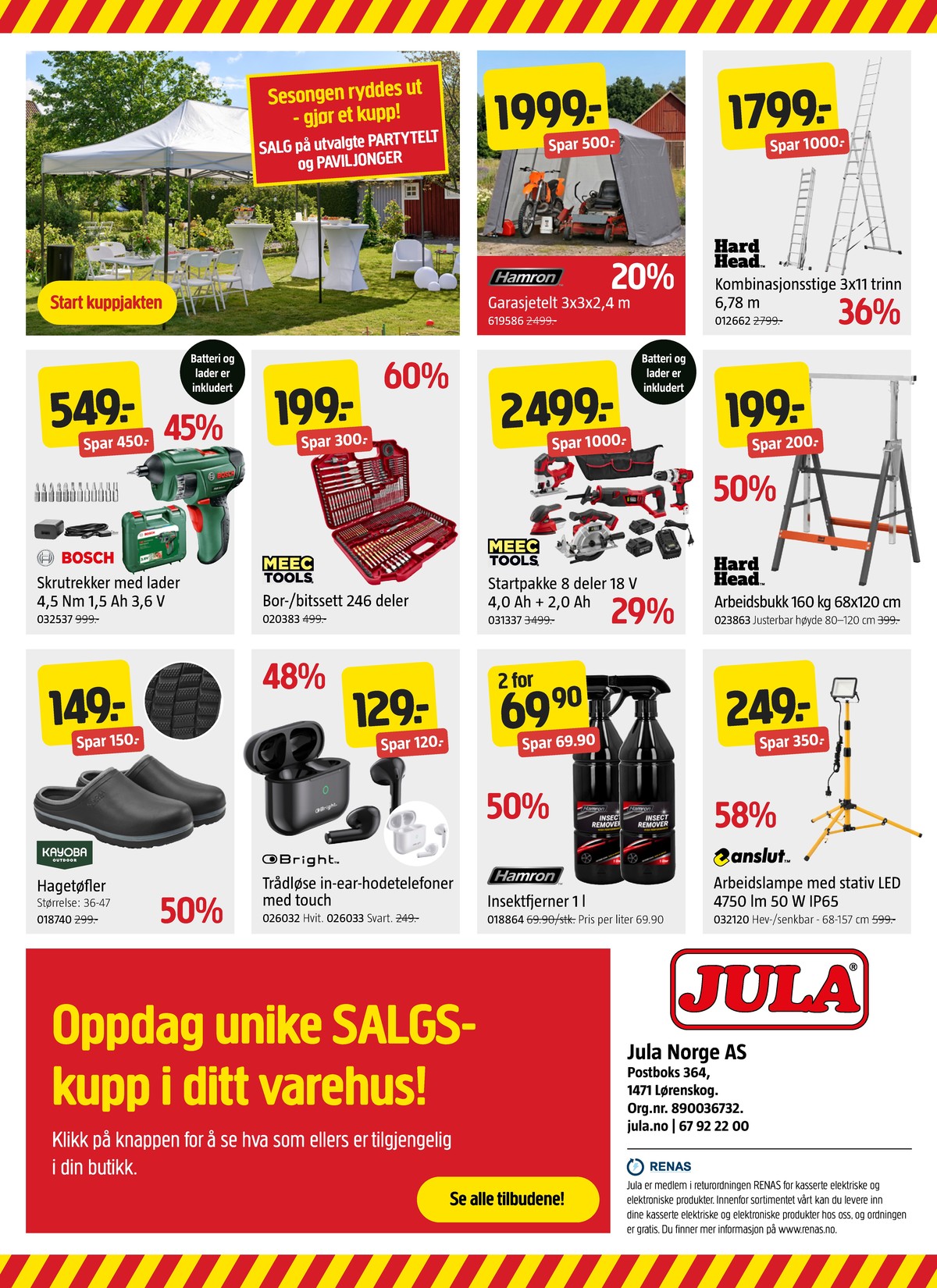 Se Jula kundeavis for uge 34 på Tilbudsuken.no. Se gode tilbud på mange varer. Les kundeavisen her! Side 20