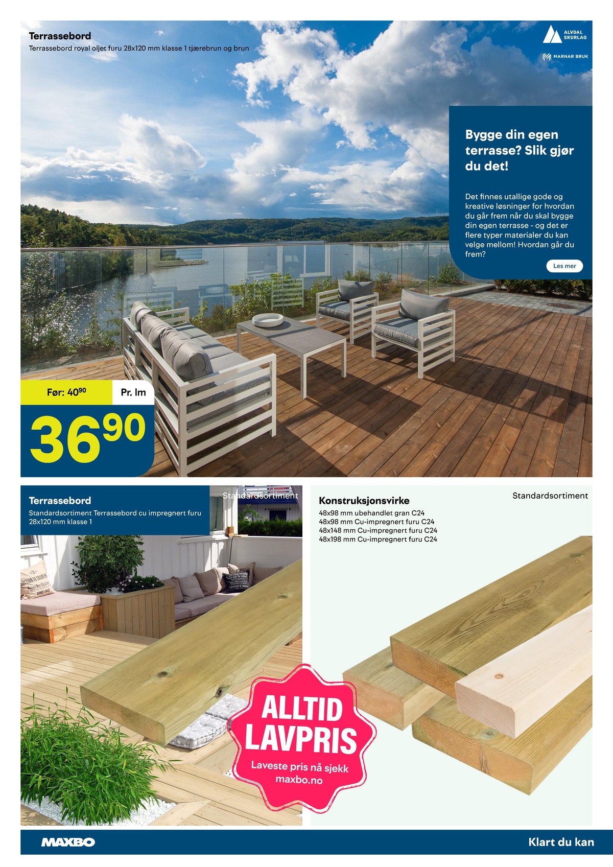 Se Maxbo kundeavis for uge 35 på Tilbudsuken.no. Se gode tilbud på mange varer. Les kundeavisen her! Side 18