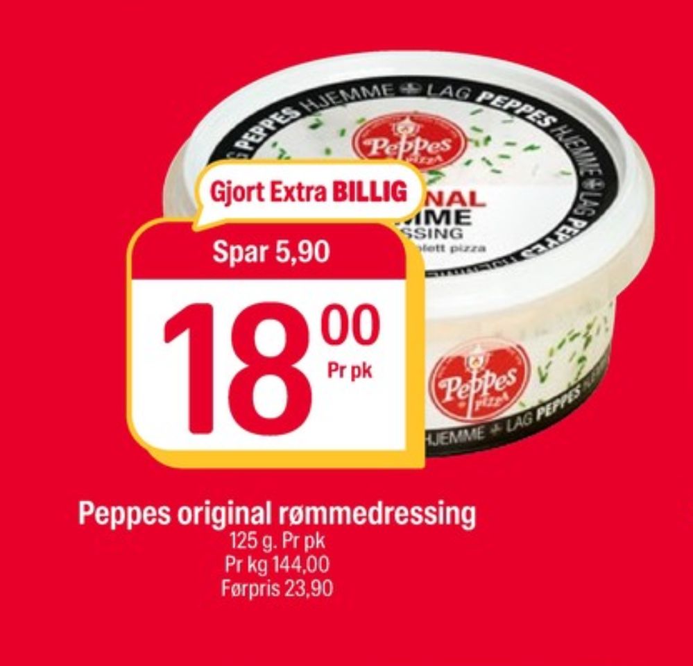 Peppes Pizza, Rømmedressing