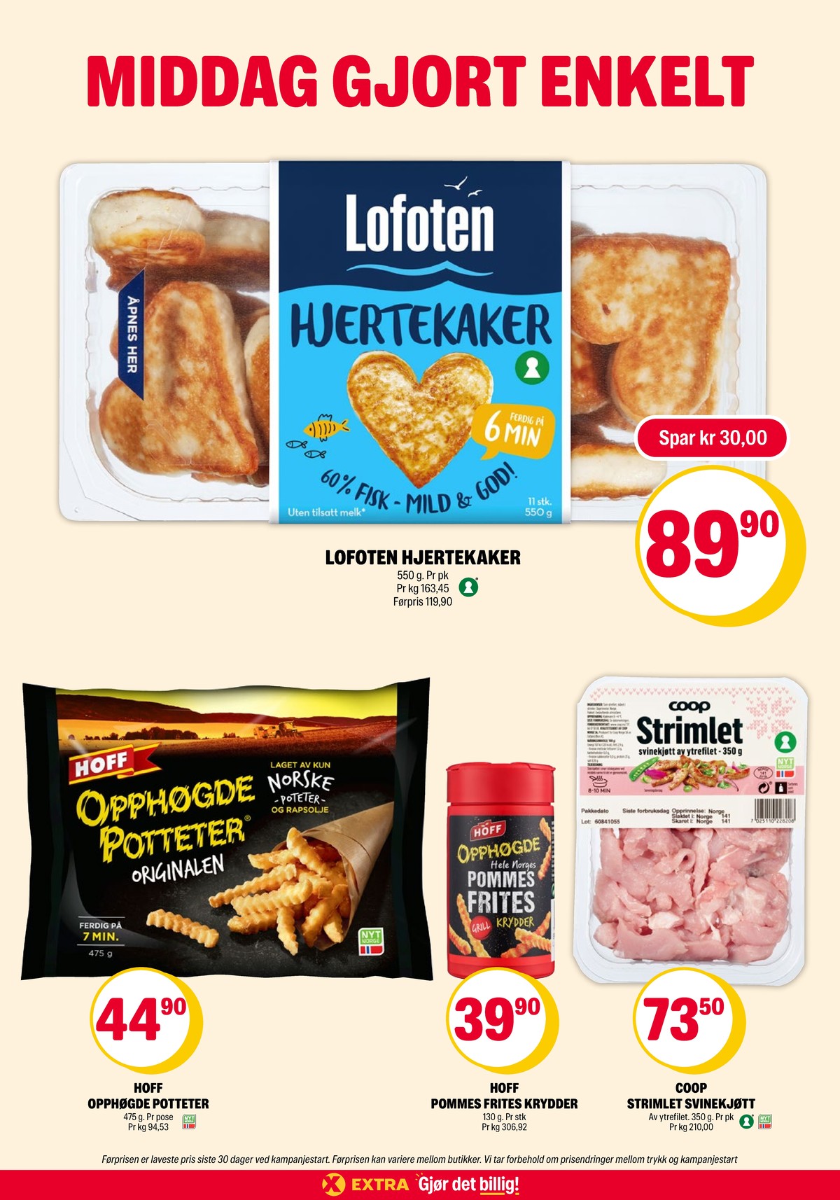 Se Coop Extra kundeavis for uke 35 på Tilbudsuken.no. Se gode tilbud på mange varer, f.eks. fiskekaker lofoten eller opphøgde potteter søtpotet hoff. Les kundeavisen her! Side 11