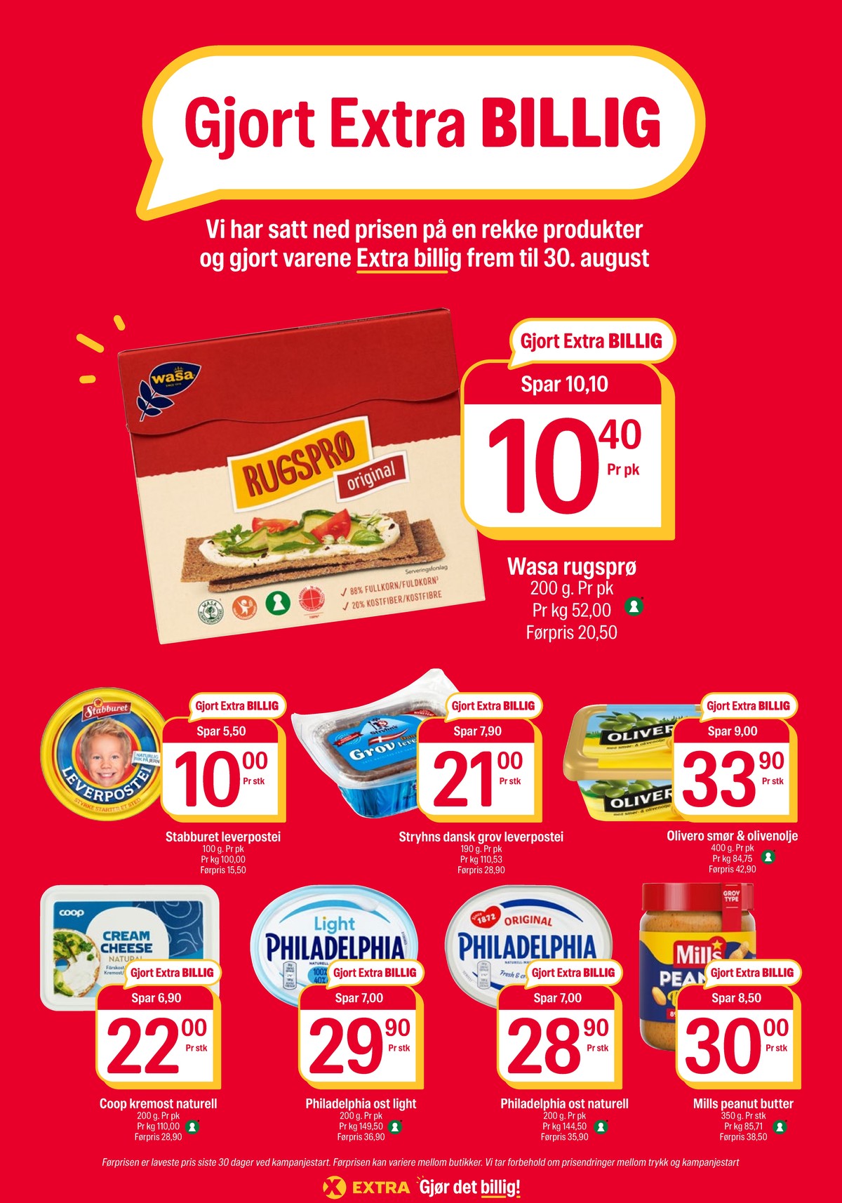 Se Coop Extra kundeavis for uke 35 på Tilbudsuken.no. Se gode tilbud på mange varer, f.eks. rugsprø wasa eller leverpostei stabburet. Les kundeavisen her! Side 14