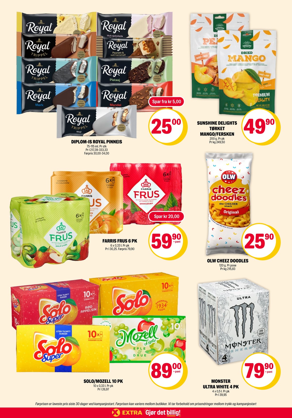 Se Coop Extra kundeavis for uke 35 på Tilbudsuken.no. Se gode tilbud på mange varer, f.eks. ispinn royal eller tørket mango sunshine delights. Les kundeavisen her! Side 22