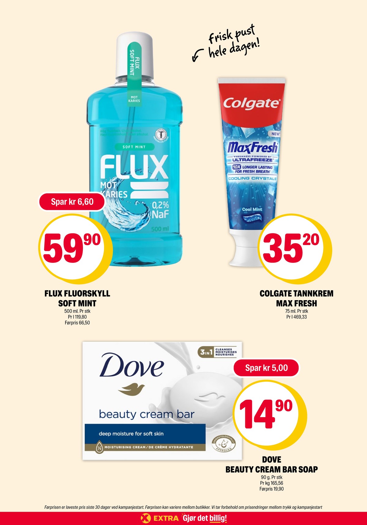 Se Coop Extra kundeavis for uke 35 på Tilbudsuken.no. Se gode tilbud på mange varer, f.eks. munnskyll flux eller tannkrem colgate. Les kundeavisen her! Side 25