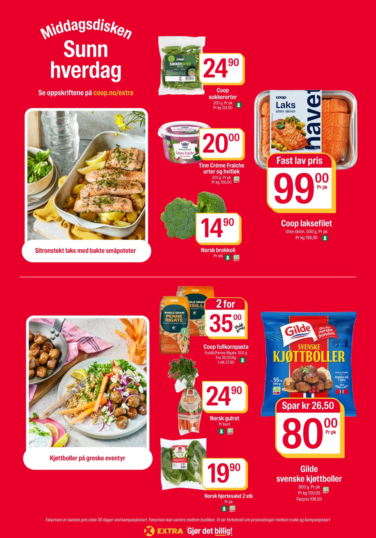 Se Coop Extra kundeavis for uke 35 på Tilbudsuken.no. Se gode tilbud på mange varer, f.eks. sukkererter coop eller creme fraiche urter & hvitløk tine. Les kundeavisen her! Side 8