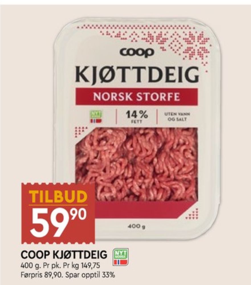 Coop, Kjøttdeig